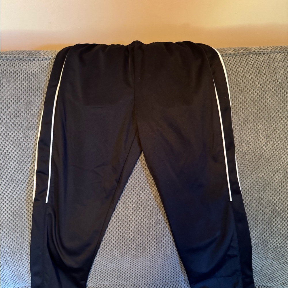 Tek Gear Black Sweatpants with White Stripes